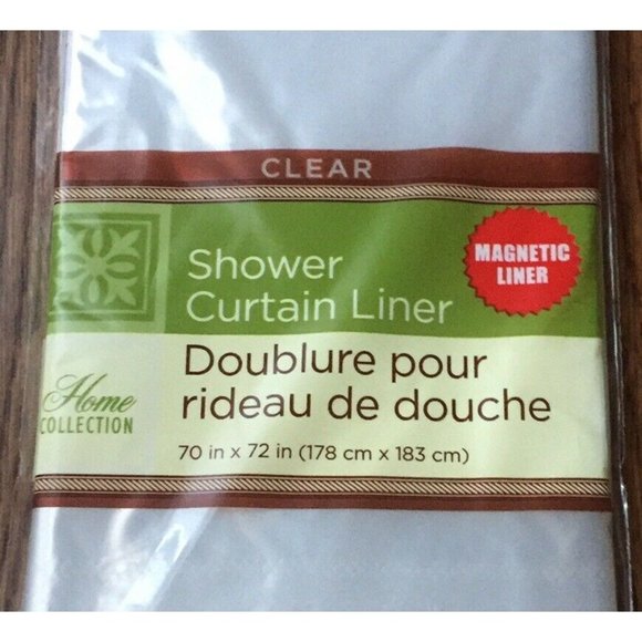 12 Clear Shower Curtain Liners Magnetic Mildew Res - Picture 4 of 12